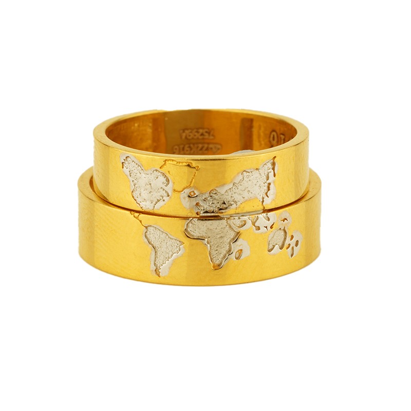 Men's Couple Gold Ring - GJ285