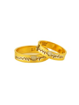 Men's Couple Gold Ring - GJ288