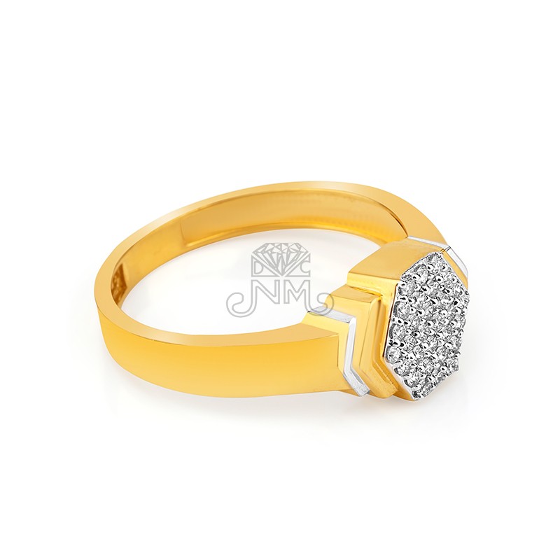 Diamond 18ct Gents Ring - GJ3