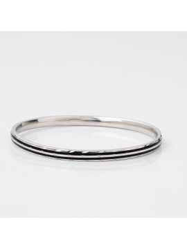 Silver Black Band Kappu