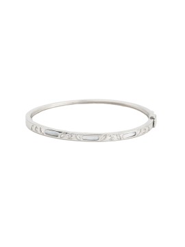 Silver Yazhi Bangle