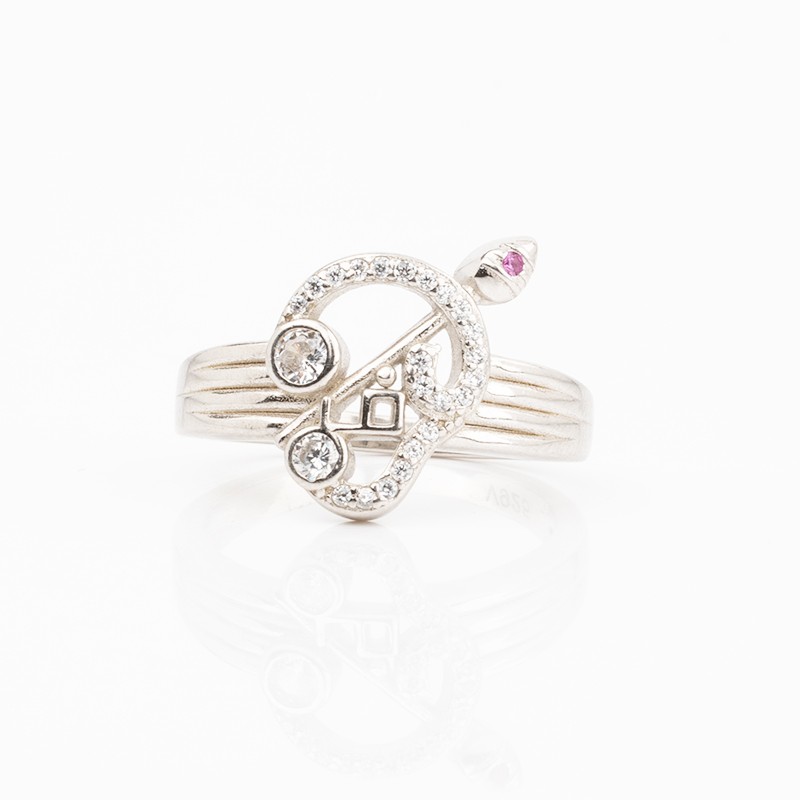 Silver Om Ring