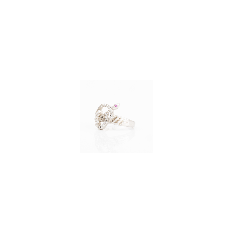 Silver Om Ring