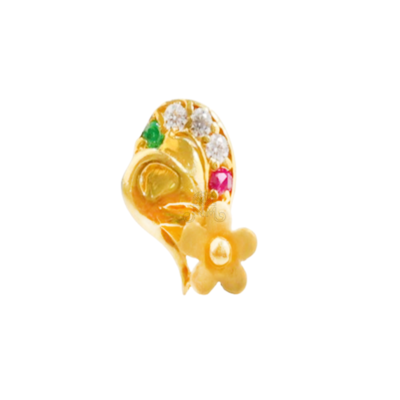 Golden Petal Bloom Studs - GJ32