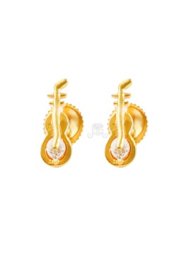 Melodic Muse Gold Studs - GJ34