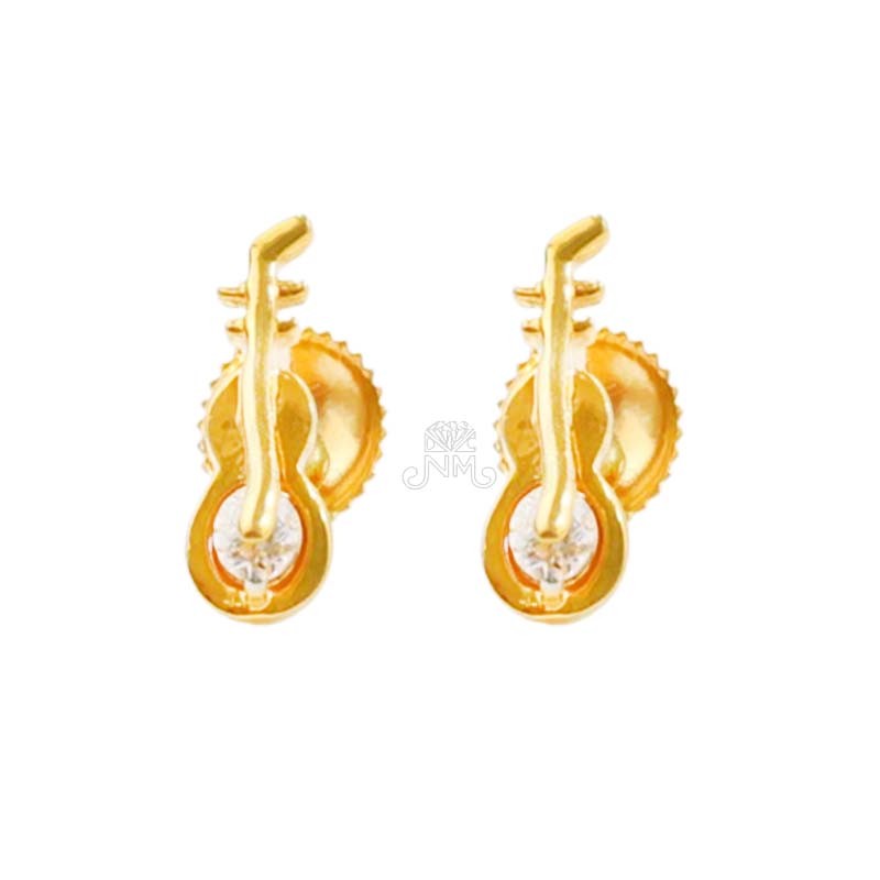 Melodic Muse Gold Studs - GJ34