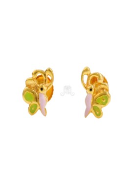 Golden Grace Butterfly Studs - GJ33