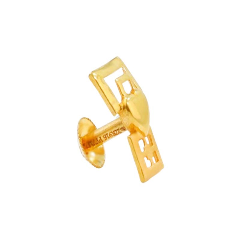 Radiant Heartbeat Gold Studs - GJ29