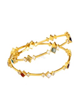 Navarathna Gold Bangle - GJ106