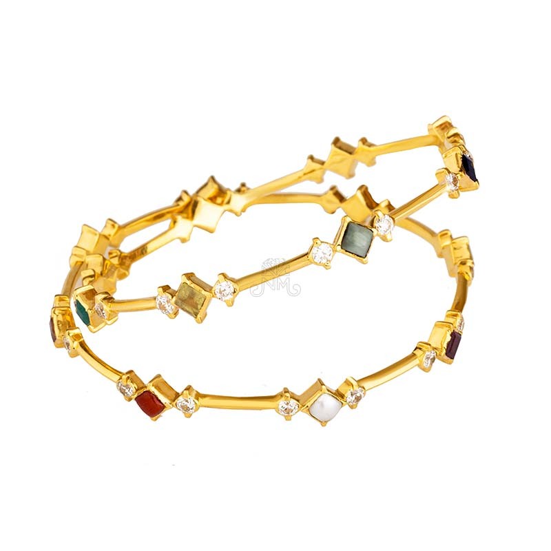 Navarathna Gold Bangle - GJ106