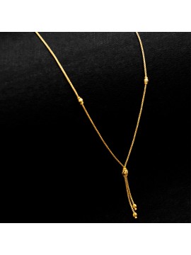 Double Bead Gold Chain - GJ186